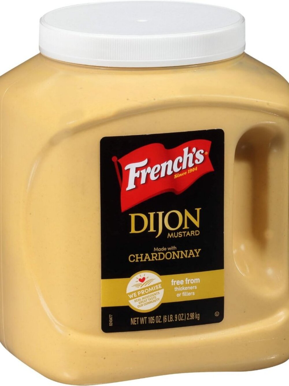 Dijon Mustard with Chardonnay, 105 oz - Perfect for Sides & Entrees, Gourmet